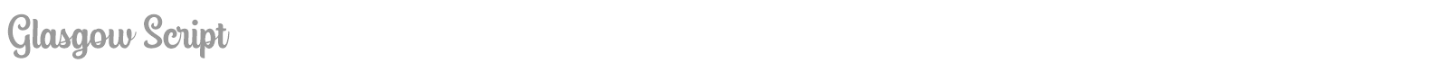 Glasgow Script font preview
